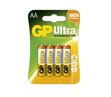 Batéria GP ultra alkalická AA, 4ks/ Blister