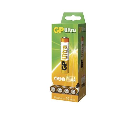 Batéria GP ultra alkalická AAA, 40ks/ Display box