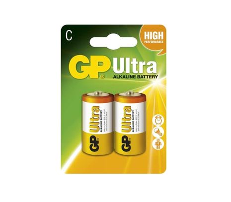 Batéria GP ultra alkalická C, 2ks/ Blister