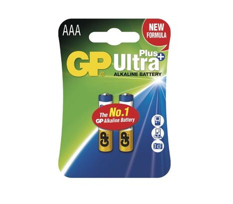 Batéria GP ultra alkalická PLUS AAA, 2ks/ Blister