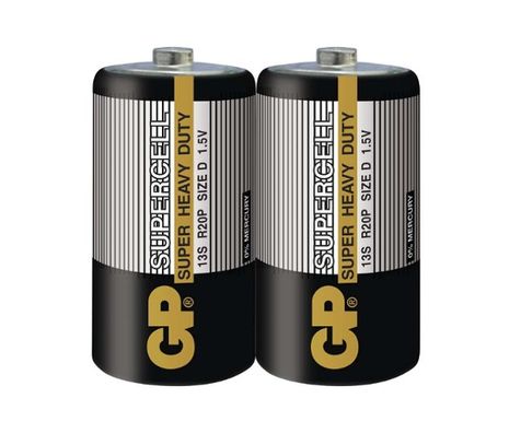 Batéria typu D (LR20) GP Supercell 13S-S2 R20 2ks 1,5V