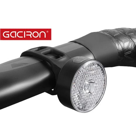 Bicyklové svetlo Gaciron W08J-20 predné, Li-ion aku 500mAh, USB nabíjateľné