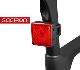 Bicyklové svetlo Gaciron W08 zadné, USB nabíjateľné, Praktik Set