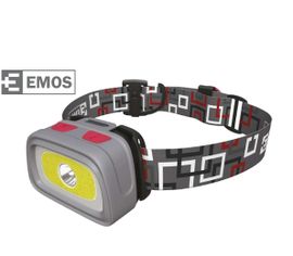 Čelovka EMOS 3 farby led + CREE LED + píšťalka
