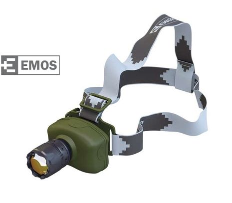 LED Čelovka EMOS na 3x AAA, 1x LED 3W + Fokus