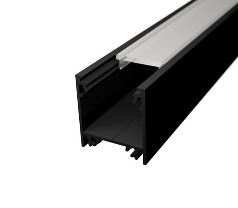 Hliníkový profil pre LED pásy LINEA, 23x25,1mm - Čierna