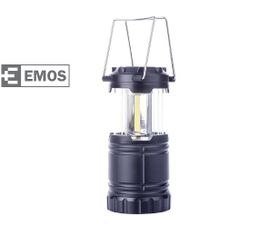 Kempingová LED lampa EMOS COB LED, na 3x AA