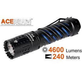 LED Baterka Acebeam E70 AL + Li-ion IMR21700 5100mAh USB-C nabíjateľná - Čierna