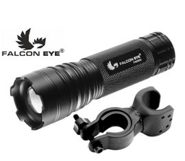 LED baterka, bicyklové predné svetlo Falcon Eye ALPHA 160 + univerzálna otočná montáž na bicykel