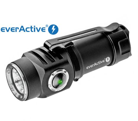LED Baterka everActive FL-50R Droppy + Li-ion 16340 800mAh 3,7V, USB-C nabíjateľná