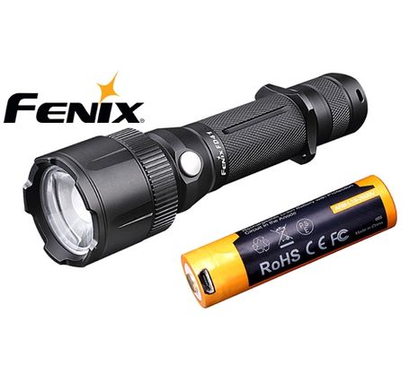 LED Baterka Fenix FD41+USB aku 2600 mAh - ZOOM optika