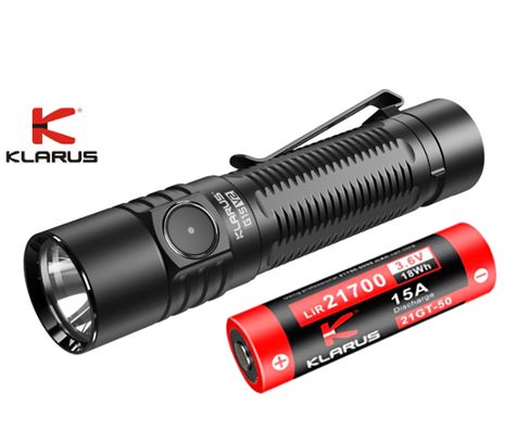 LED Baterka Klarus G15 V2 + Li-ion 21700 5000mAh 15A 3,6V, USB-C nabíjateľná