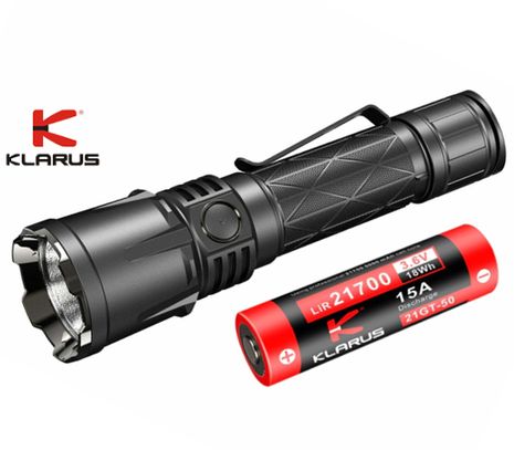 LED Baterka Klarus XT21X Pro + Li-ion 21700 5000mAh 3,6V 15A, USB-C nabíjateľný