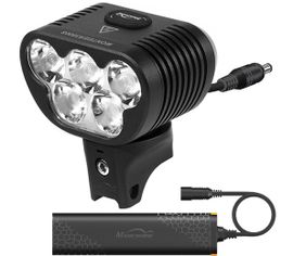 LED bicyklové svietidlo Magicshine Monteer 3500S, 3500lm + externý USB nabíjací Li-ion batériový pack 5200mAh 7,2V
