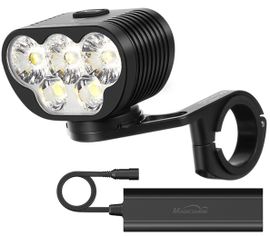 LED bicyklové svietidlo Magicshine Monteer 8000S, 8000lm + externý USB nabíjací Li-ion batériový pack 10000mAh 7,2V