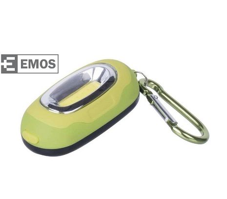 LED kľúčenka EMOS 1x COB LED, na 2x CR2032 - Zelená