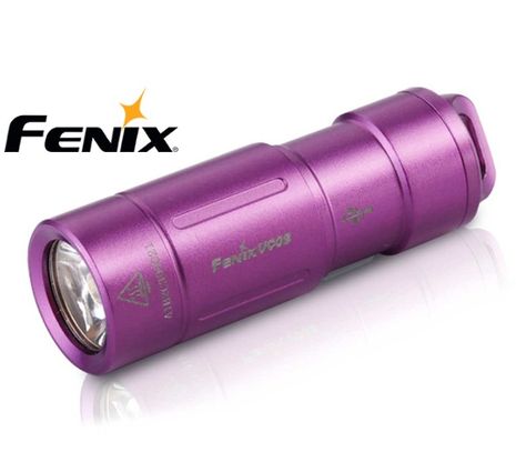 LED kľúčenka Fenix UC02 - Purpl, USB nabíjateľná, Praktik Set
