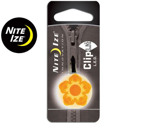 LED Kľúčenka Nite Ize ClipLit - Oranžový kvet