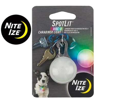 LED Kľúčenka Nite Ize SpotLit - Disc O, Multifarebná LED