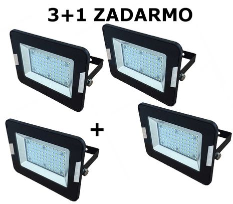 LED reflektor 30W 2550lm I-SERIES Slim čierny 3+1 ZADARMO
