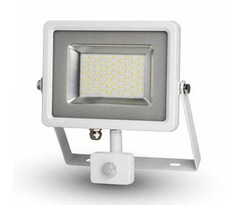 LED reflektor SMD 30W 2400lm SLIM biely so senzorom