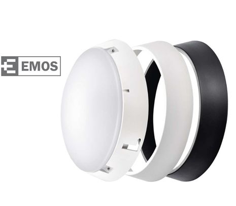 LED svietidlo okrúhle prisadené, čierny/ biely rémik, 14W 1000lm ,Teplá biela
