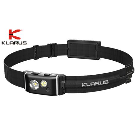 LED ultra tenká Čelovka Klarus HR1 300lm+3x jednorázová AAA 1,5V batéria - Čierna