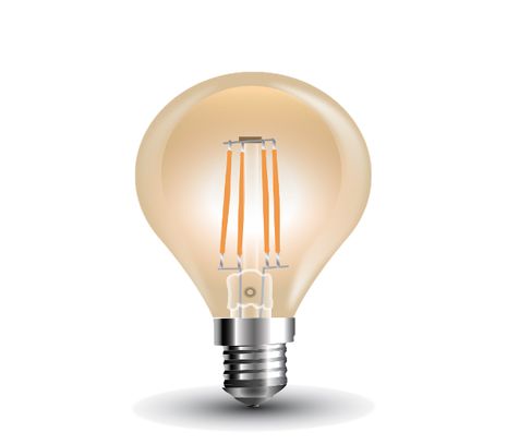 LED žiarovka E14 4W 350lm P45 Amber cover