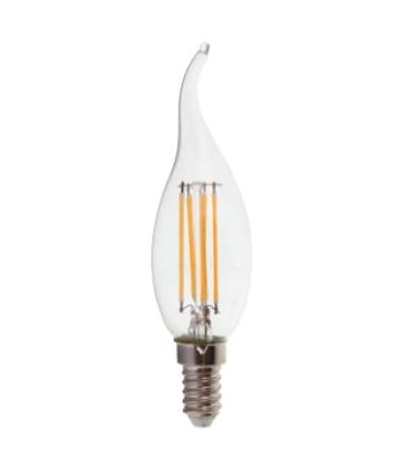 LED žiarovka E14 stmievateľná 4W 320lm číra plameň sviečky