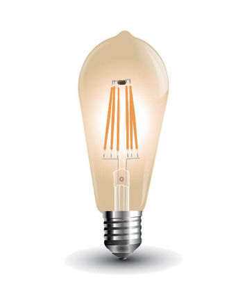 LED žiarovka E27 6W 500lm ST64 Amber cover