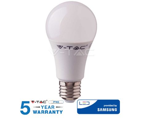 LED žiarovka V-TAC E27 8,5W, 1055lm, A60, SAMSUNG CHIP - 5 ROČNÁ ZÁRUKA!