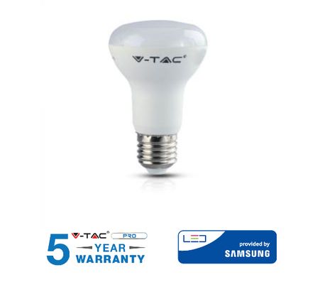 LED žiarovka V-TAC E27 8W, 570lm, R63, SAMSUNG CHIP - 5 ROČNÁ ZÁRUKA!