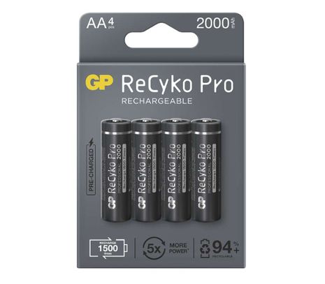 Nabíjacia batéria GP ReCyko+ Pro Professional AA, 4 ks