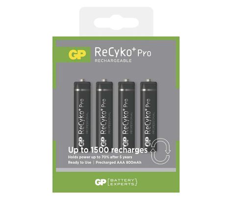 Nabíjacia batéria GP ReCyko+ Pro Professional AAA, 4 ks