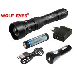 Nabíjateľný prísvit k nočnému videniu Wolf-Eyes Ranger IR850, USB v.2017 - Praktik Set