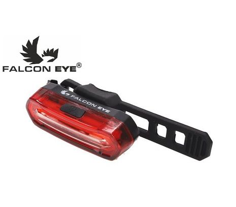 Nabíjateľné LED bicyklolé svietidlo zadné Falcon Eye HALO, Praktik Set
