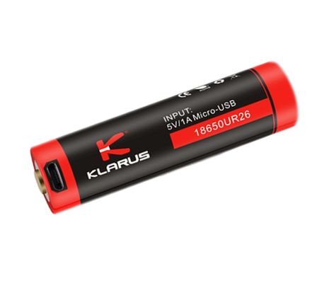 Nabíjateľný akumulátor micro USB Klarus 18650 2600mAh 3,6V chránený