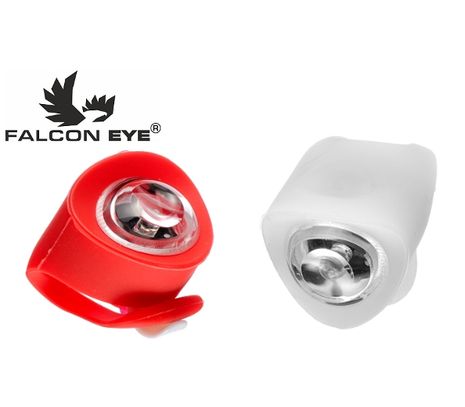 Predné a zadné silikónové svetlo na bicykel Falcon Eye ZL1-1L