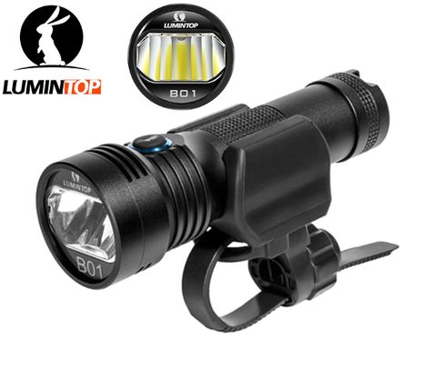 Predné LED bicyklové svietidlo/ LED ručná baterka Lumintop B01 NW+1x Li-ion 18650 2600mAh, Micro-USB nabíjateľné