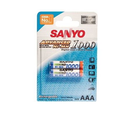 Sanyo AAA NiMH 2ks 800 cyklov nabíjania