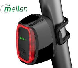 Zadné bicyklové svetlo Meilan X6, USB nabíjateľné, Praktik Set