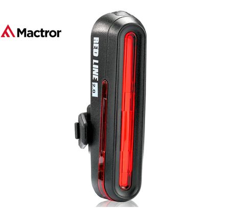 Zadné svietidlo na bicykel MacTronic RED LINE 2.0, USB-C nabíjatelné